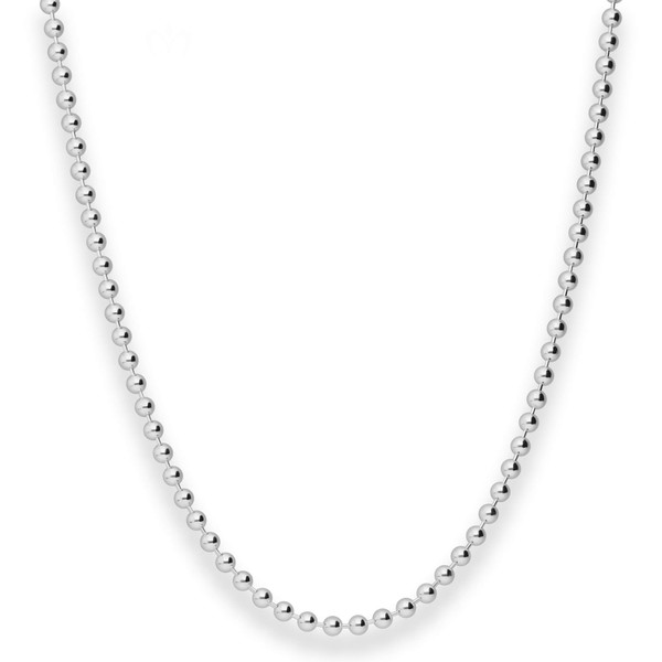3mm Kugelkette aus 925 Silber 70cm