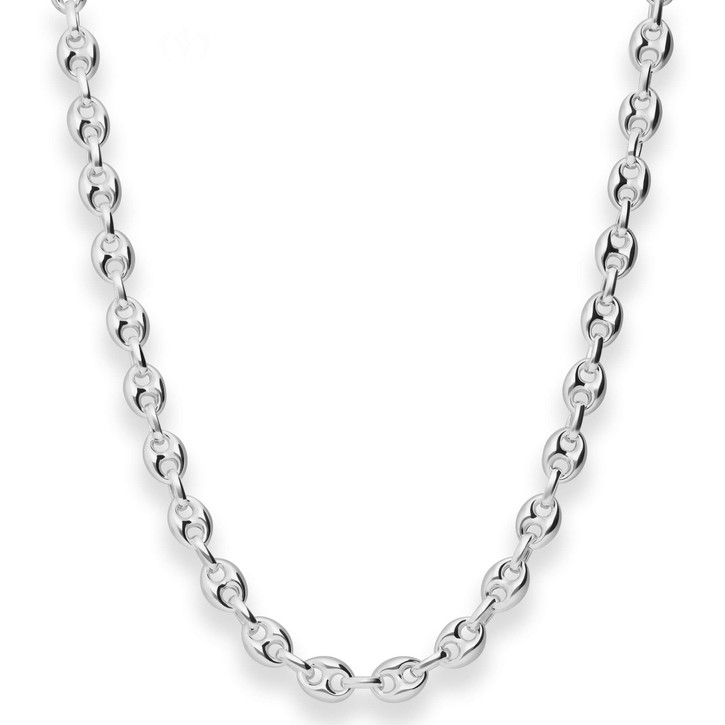 6.4mm Schiffsankerkette aus 925 Silber 50cm
