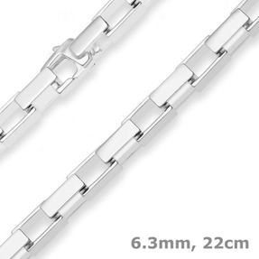 6,3mm Armband Fantasiekette Silberarmband Armschmuck aus 925 Silber 22cm 6,3mm Armband Fantasiekette Silberarmband Armschmuck aus 925 Silber 22cm