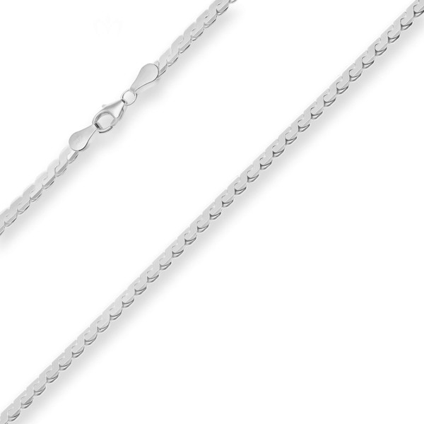3.5mm Fantasiekette aus 925 Silber 45cm