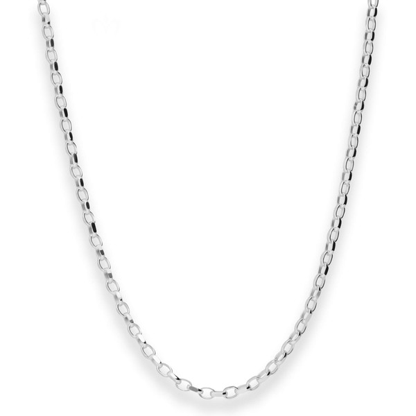 3.1mm Erbskette diamantiert aus 925 Silber 61cm