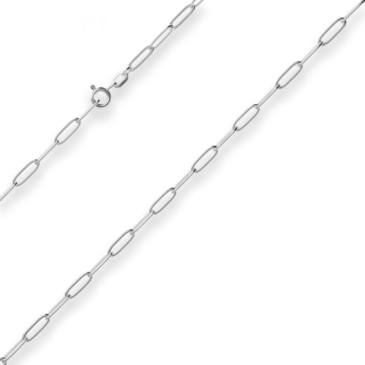 3.3mm Ankerkette weit aus 925 Silber 45cm