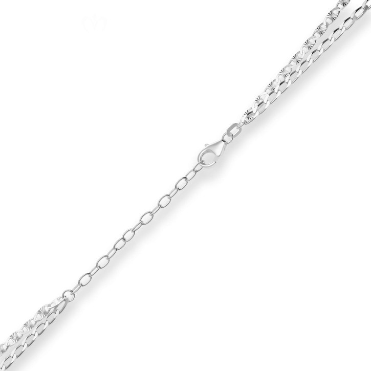 2.8mm Fantasiekette aus 925 Silber 40cm