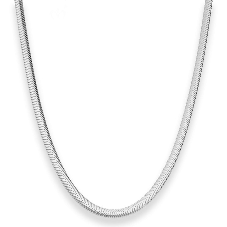 4.2mm Schlangenkette oval aus 925 Silber 40cm