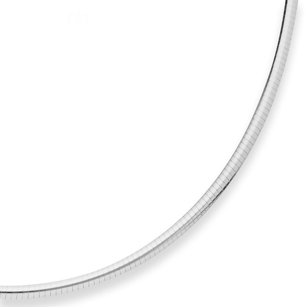 3mm Tondakette oval aus 925 Silber 50cm