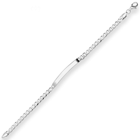 5,5mm Id-Armband Panzerkette Silberarmband Armschmuck aus 925 Silber 19cm