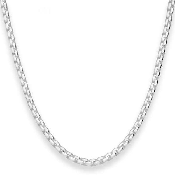 3.7mm Veneziakette vierkant aus 925 Silber 60cm