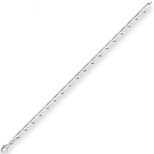 5.6mm Armband S-Panzerkette aus 925 Silber 21cm