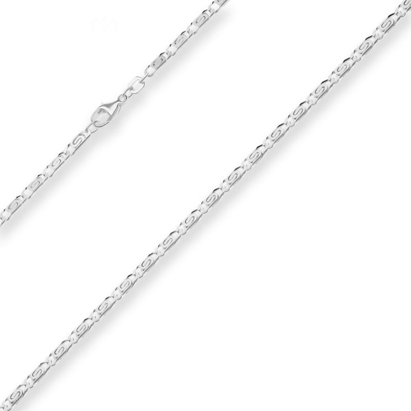 3.2mm S-Panzerkette aus 925 Silber 45cm