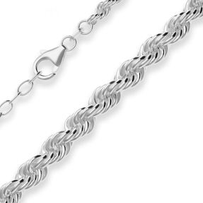 Kordelkette im Verlauf Silberkette Collier Halskette aus 925 Silber 45cm