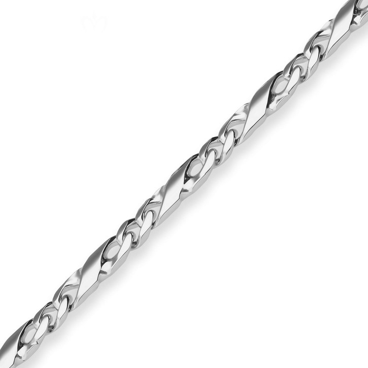 4.9mm Armband Dollarkette aus 925 Silber 19cm