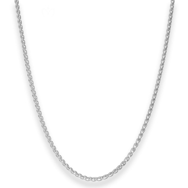 2.5mm Zopfkette aus 925 Silber 42cm