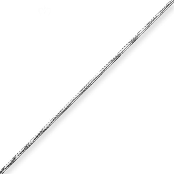 2.4mm Schlangenkette aus 925 Silber 60cm