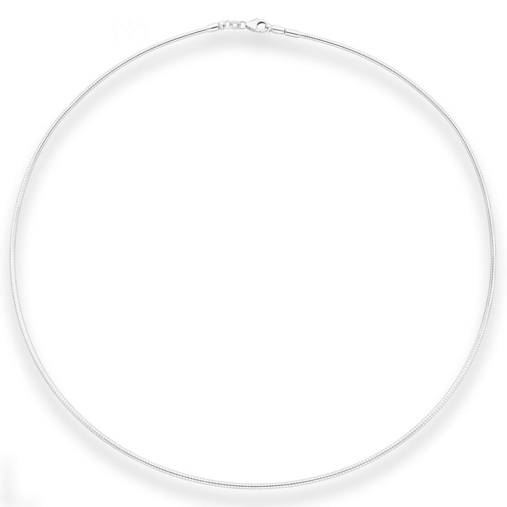 1.5mm Halsreif Tondakette Omegareif aus 925 Silber 50cm