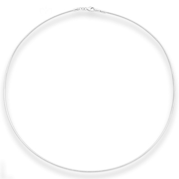 1.5mm Halsreif Tondakette Omegareif aus 925 Silber 50cm