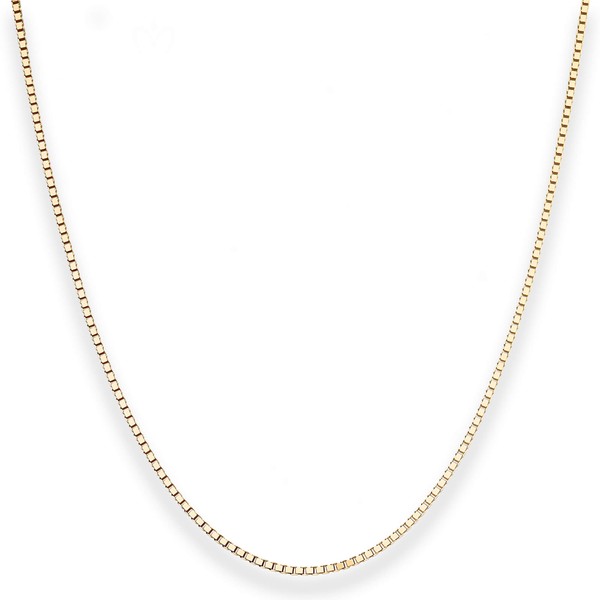1.2mm Veneziakette aus 333 Gelbgold 42cm