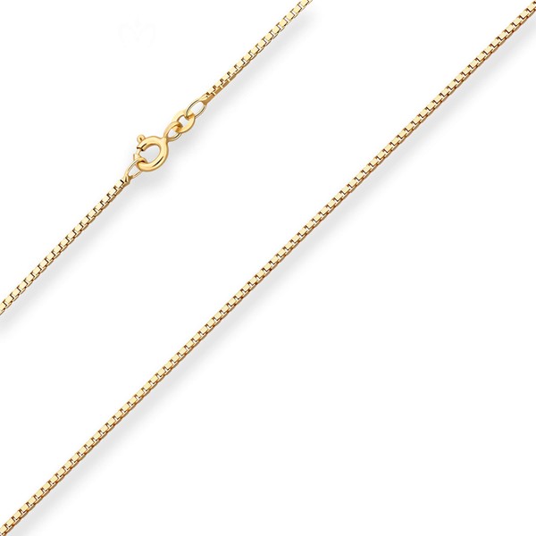 1.2mm Veneziakette aus 333 Gelbgold 45cm