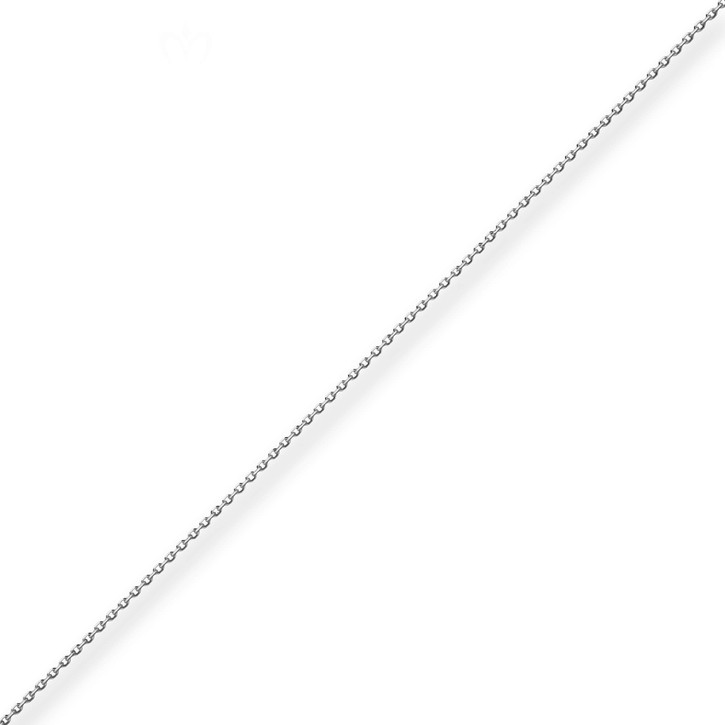 1.3mm Ankerkette diamantiert aus 750 Weißgold 45cm