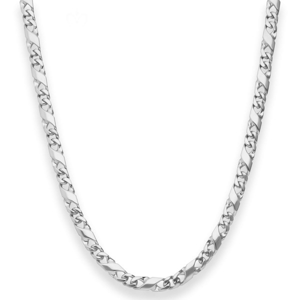 4.9mm Dollarkette aus 925 Silber 60cm