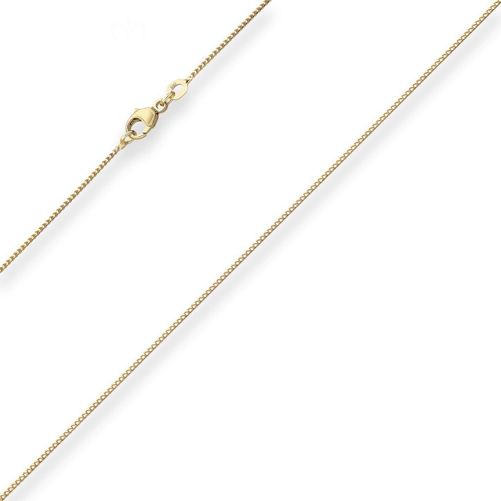 1mm Bingokette aus 585 Gelbgold 42cm