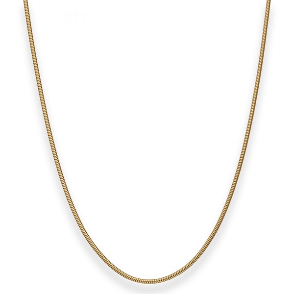 1.6mm Schlangenkette aus 333 Gelbgold 50cm
