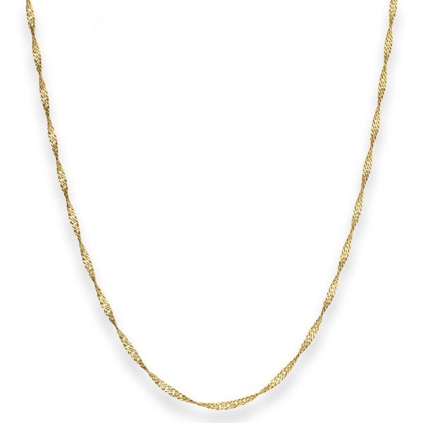 2.2mm Singapurkette aus 333 Gelbgold 50cm