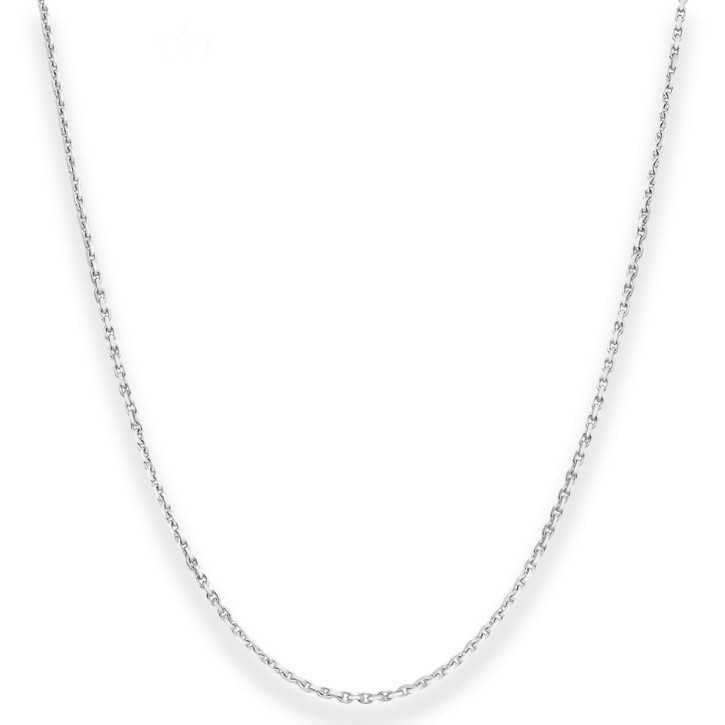 1.3mm Ankerkette diamantiert aus 925 Silber 80cm