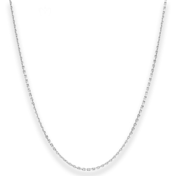 1.3mm Ankerkette diamantiert aus 925 Silber 80cm