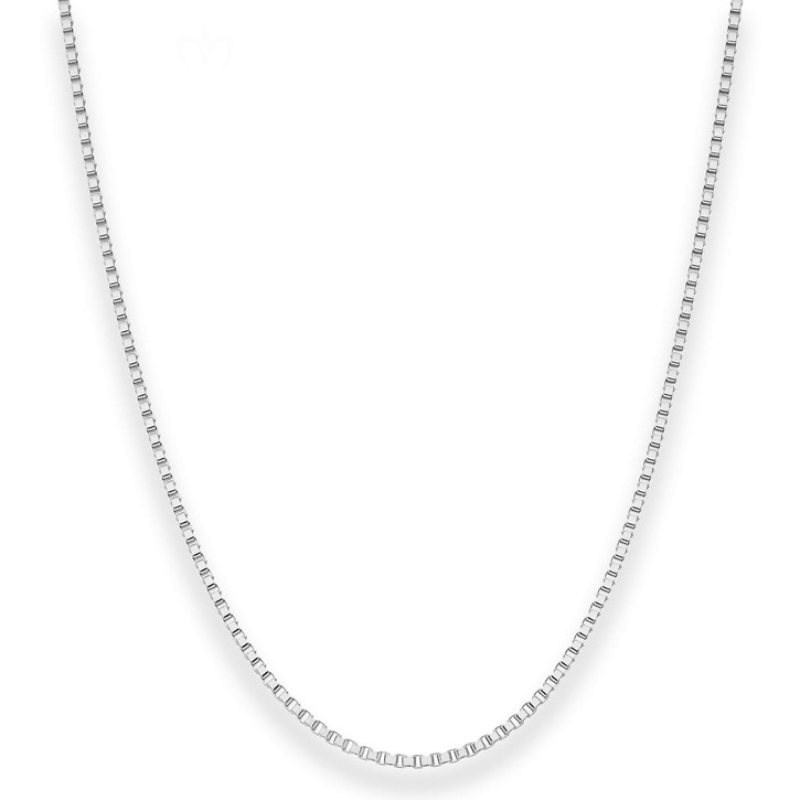 1.8mm Veneziakette aus 925 Silber rhodiniert 45cm