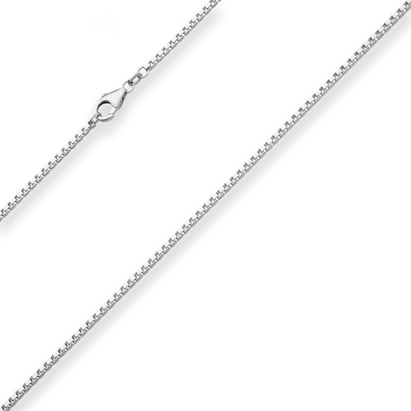 1.8mm Veneziakette aus 925 Silber rhodiniert 45cm