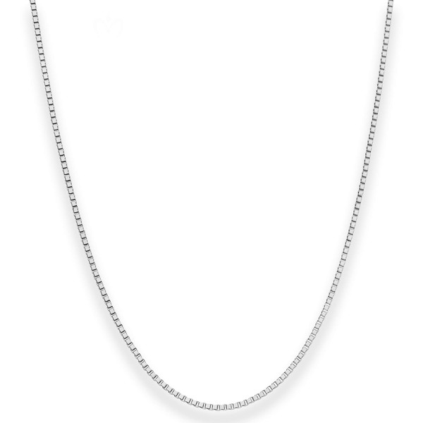 1.4mm Veneziakette aus 925 Silber rhodiniert 55cm