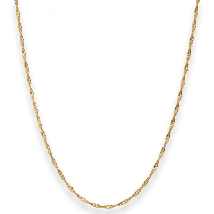 1.8mm Singapurkette aus 750 Gelbgold 45cm
