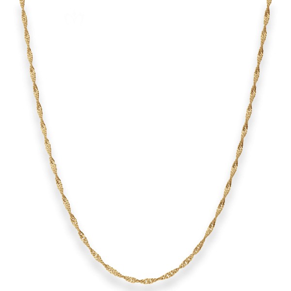 1.8mm Singapurkette aus 750 Gelbgold 45cm