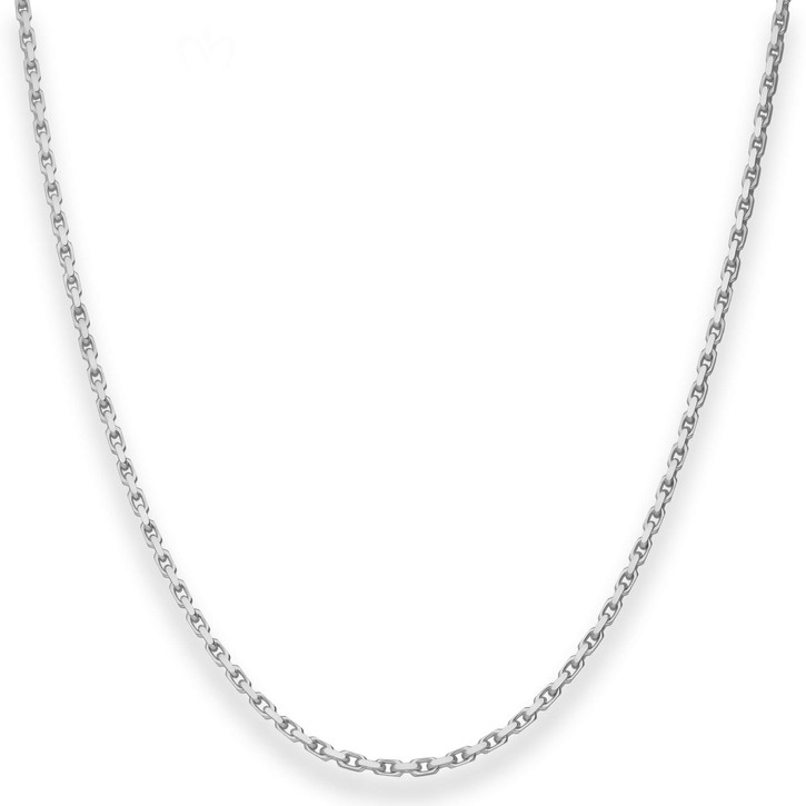 1.7mm Ankerkette diamantiert aus 925 Silber 45cm