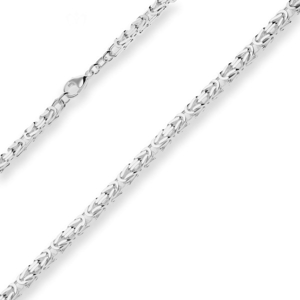 4mm Königskette aus 925 Silber 50cm