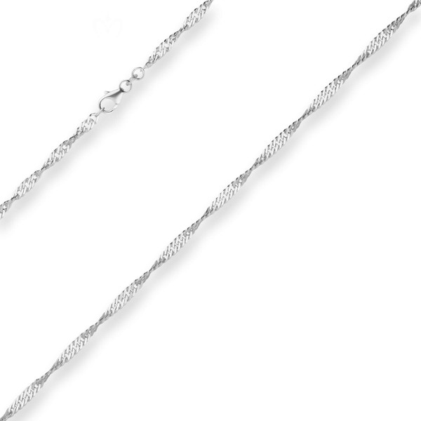 2.9mm Singapurkette aus 925 Silber 40cm
