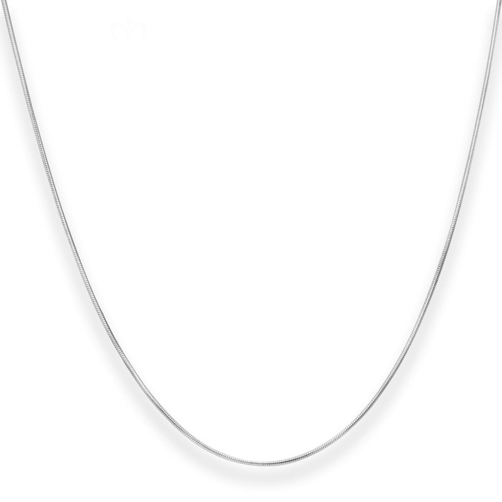 0.9mm Schlangenkette aus 925 Silber 100cm
