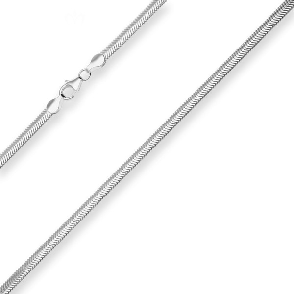 4.2mm Schlangenkette oval aus 925 Silber 42cm