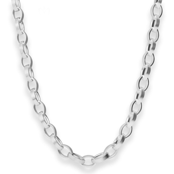 7.5mm Nautica-Kette aus 925 Silber 45cm