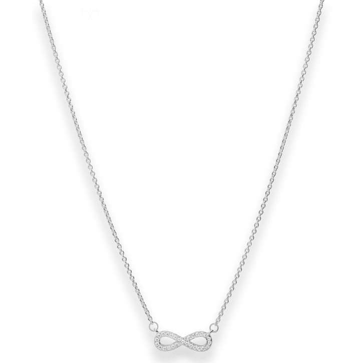 1.3mm Rund-Ankerkette Infinity aus 925 Silber 42cm