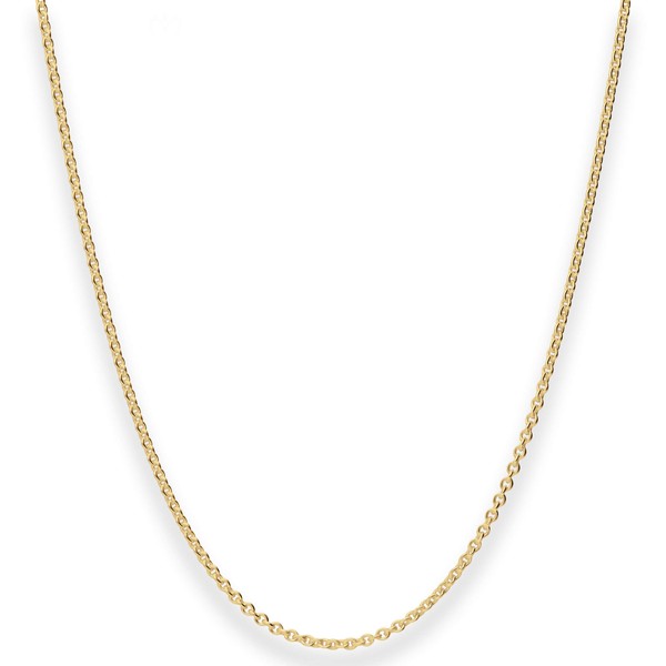 2mm Rund-Ankerkette aus 375 Gelbgold 45cm