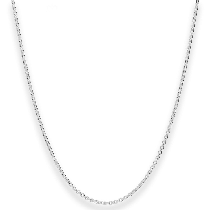 2mm Rund-Ankerkette aus 925 Silber 65cm