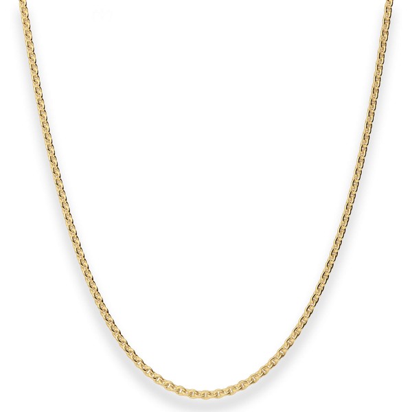 2.4mm Rund-Ankerkette aus 333 Gelbgold 50cm