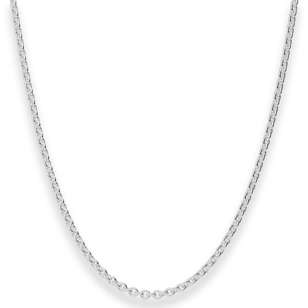 2.8mm Rund-Ankerkette aus 925 Silber 50cm