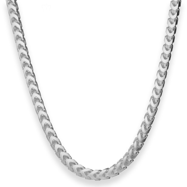 5.1mm Fuchsschwanzkette aus 925 Silber 45cm
