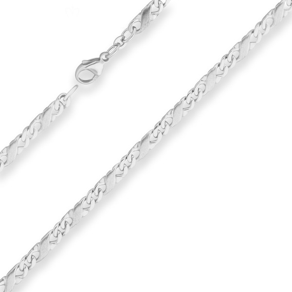5.1mm Dollarkette aus 925 Silber 55cm