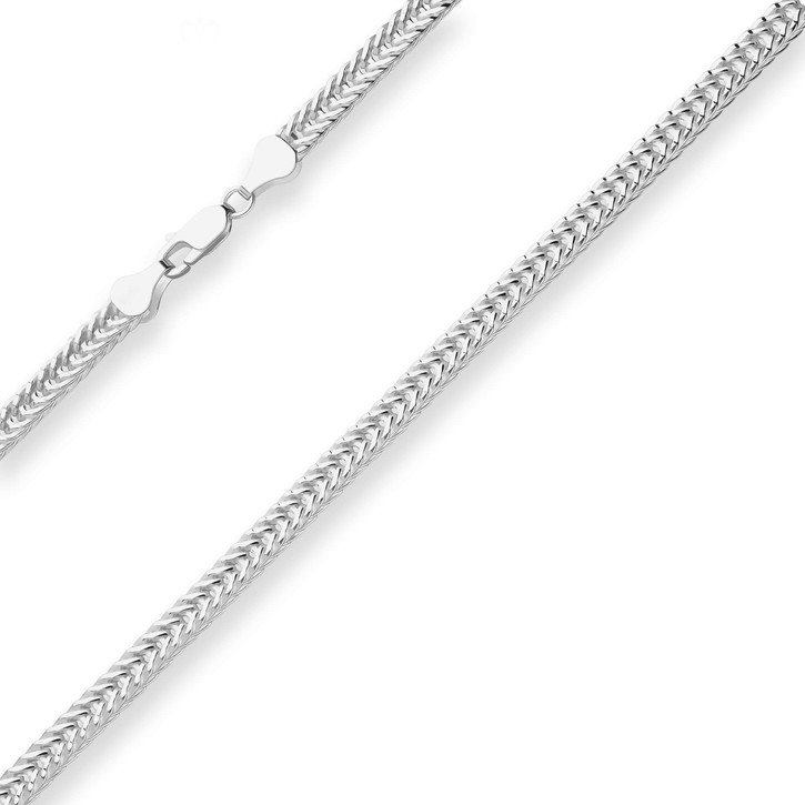 4.5mm Fantasiekette aus 925 Silber 45cm