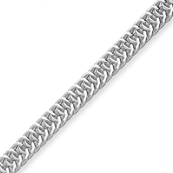 7.3mm Armband Fantasiekette aus 925 Silber 19cm