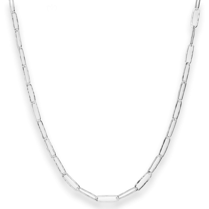 3.8mm Fantasiekette Paper-Clip aus 925 Silber 70cm