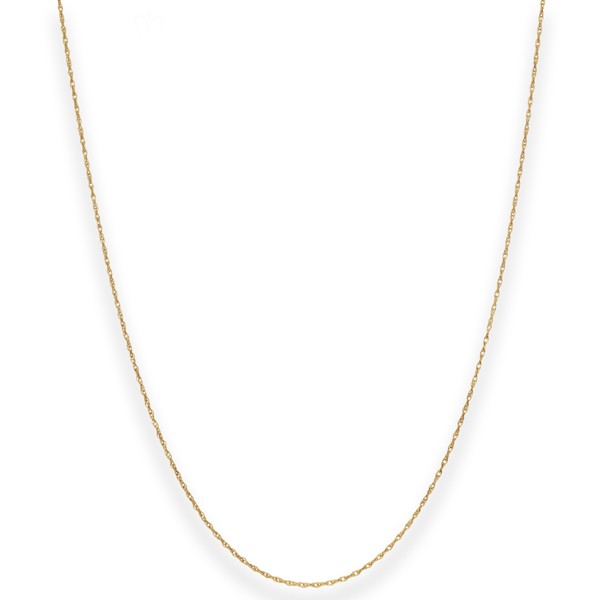 1mm Doppelankerkette aus 375 Gelbgold 45cm